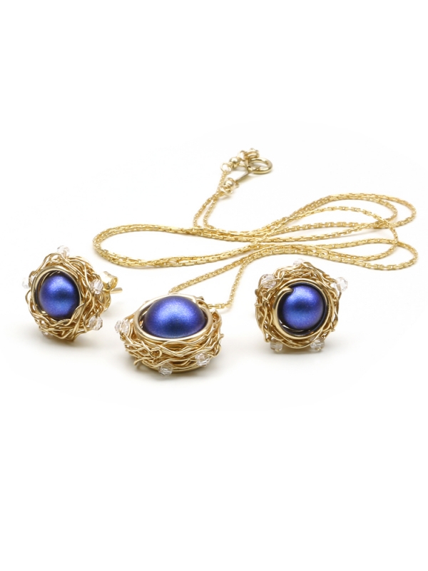 Set pendant and stud earrings by Ichiban - Sweet Night