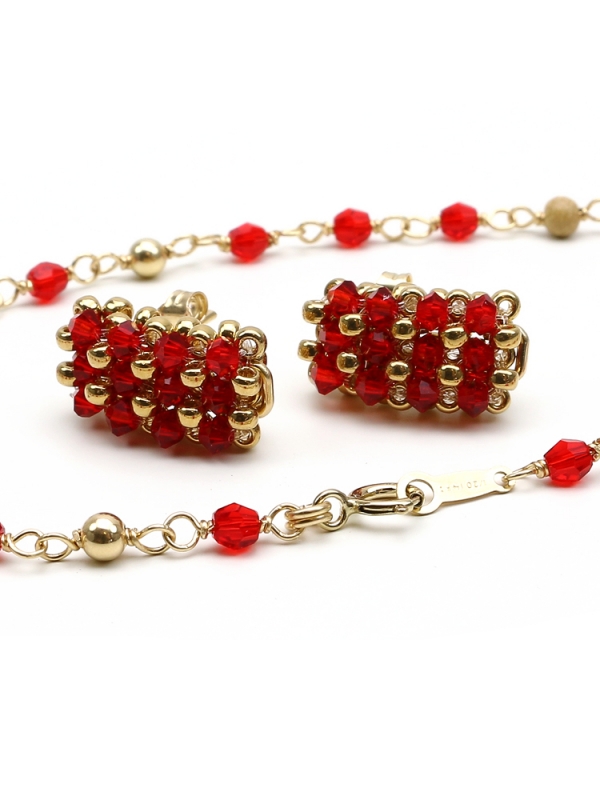 Set bracelet and stud earrings by Ichiban - Executive Light Siam