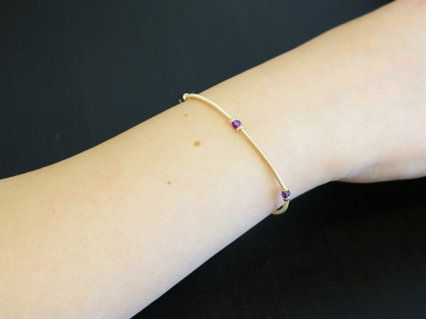 Gemstone bracelet by Ichiban - Vogue Amethyst