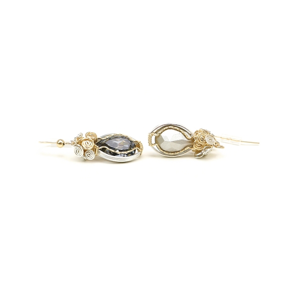 Dangle earrings by Ichiban - Royal Silver Night