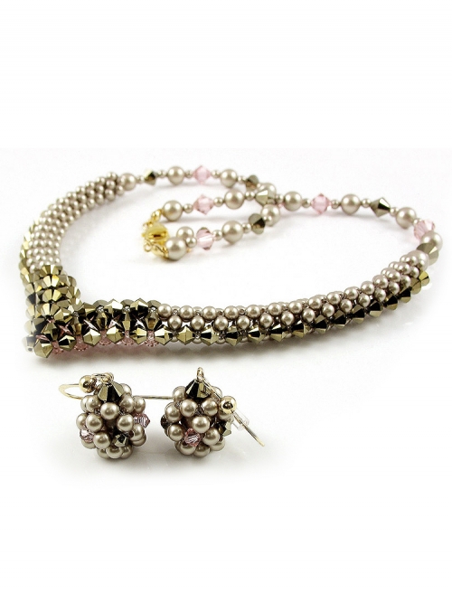 Beauty Vintage set - necklace and earrings