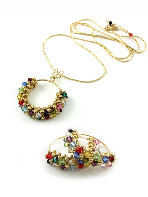 Set pendant and earrings by Ichiban - Primetime Multicolor