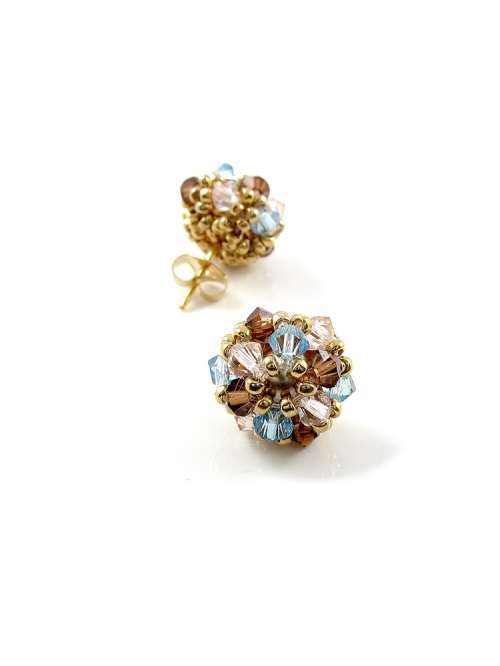 Stud earrings by Ichiban - Daisies Desire Bronze