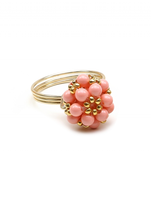 Daisies Pink Coral - ring