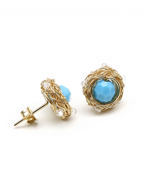 Sweet Turquoise- stud earrings