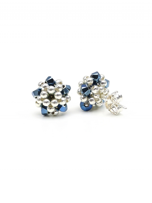 Stud earrings by Ichiban - Charm Blue 925 Silver