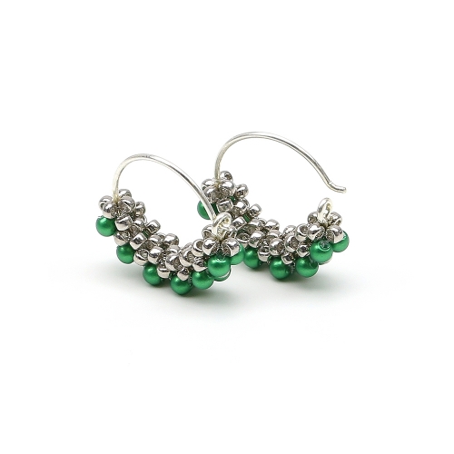 Earrings by Ichiban - Mini Diva Pearls Eden Green