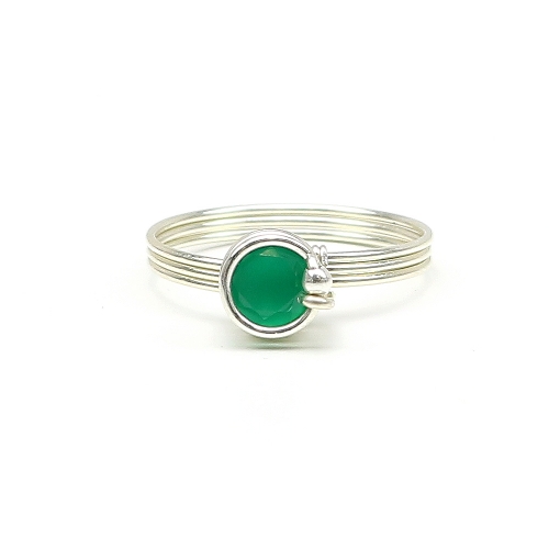 Ring by Ichiban - Busted Deluxe Green Onyx AG925