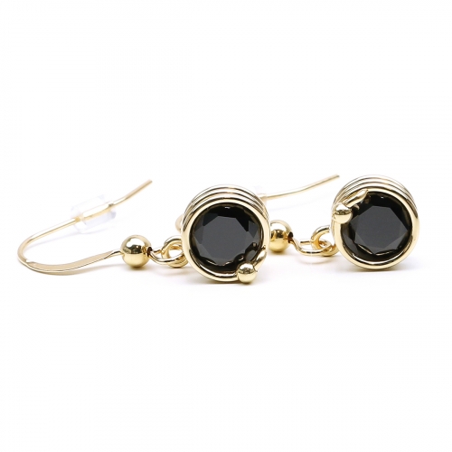 Dangle earrings by Ichiban -Busted Black