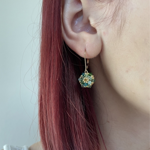 Leverback earrings by Ichiban - Daisies Herba Fresca