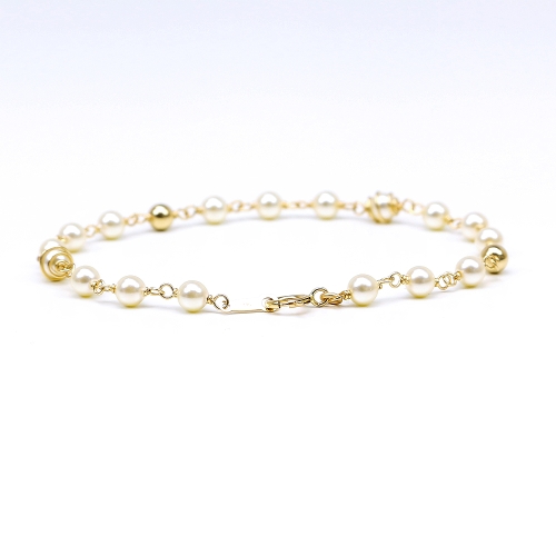 Women's Bracelet by Ichiban - Luxury Pearl Cream AU14K