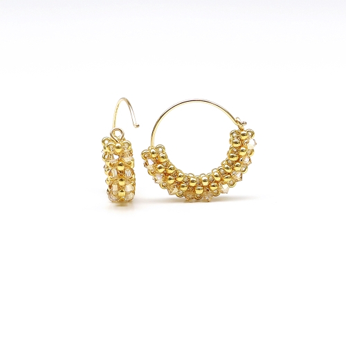 Earrings by Ichiban - Primetime Golden Shadow