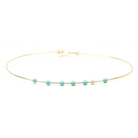 Simple Style Pearls - jade - fixed bracelet