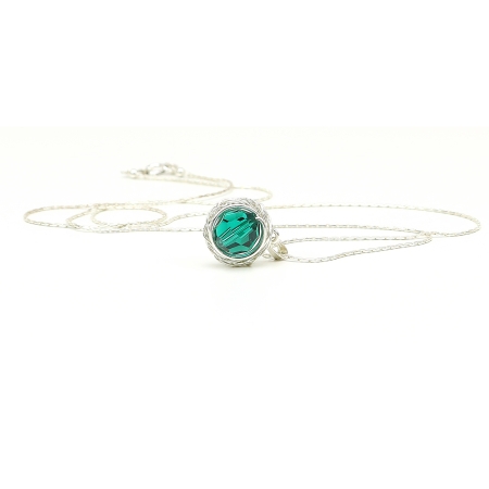 Sweet Emerald - 925 Silver pendant