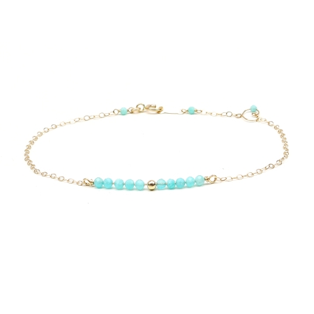 Women's Bracelet by Ichiban - Lucky Charm Pulse Amazonite AU14K