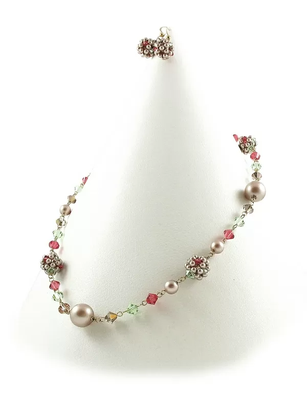 Set colier si cercei cu tortite, Ichiban - Spring look
