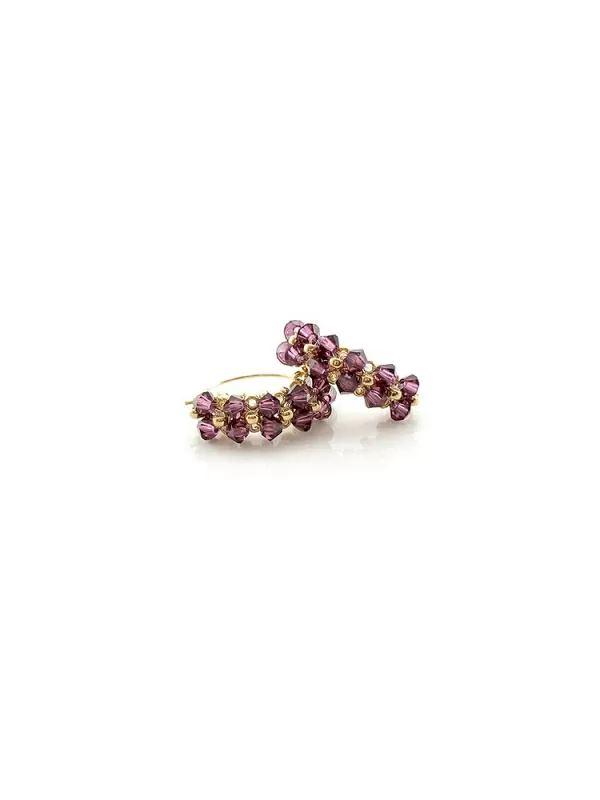 Earrings by Ichiban - Mini Diva Amethyst
