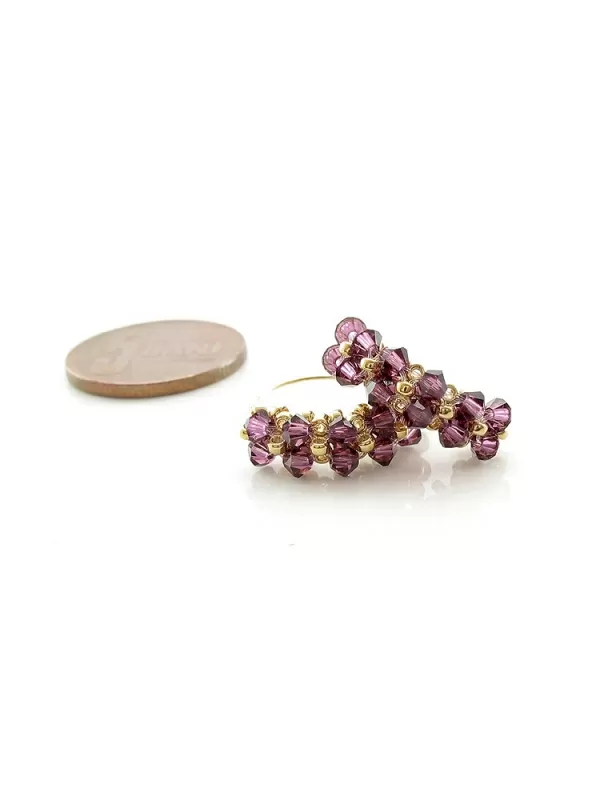 Earrings by Ichiban - Mini Diva Amethyst