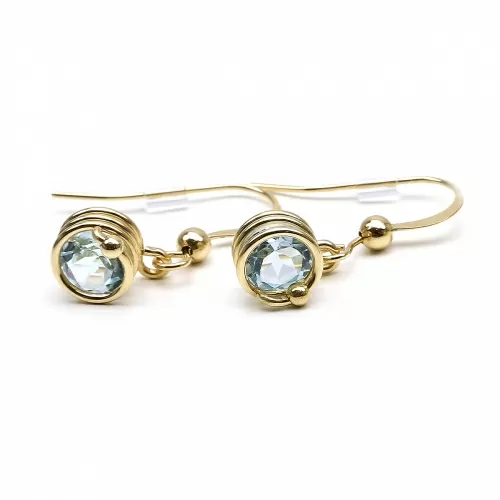 Dangle earrings by Ichiban - Busted Deluxe Sky Blue Topaz