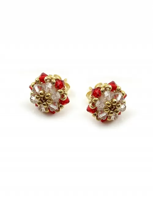 Minidaisies Light Siam - earrings