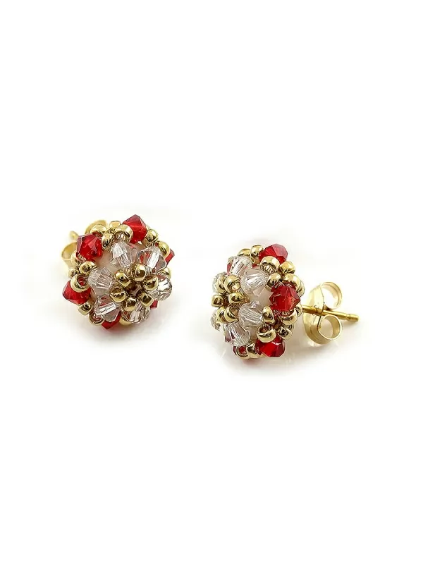 Minidaisies Light Siam - earrings