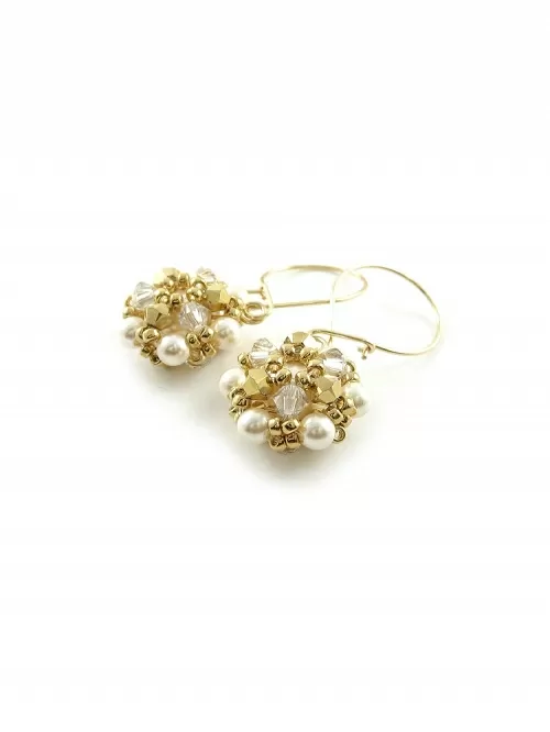 Cercei cu tortite db, Ichiban - Daisies Aurum