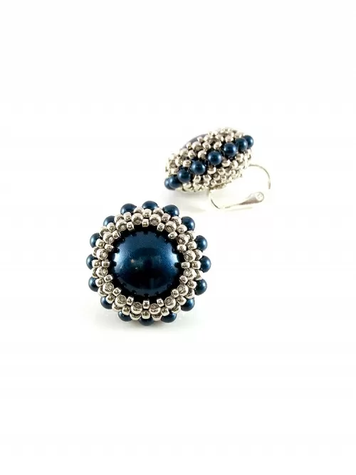 Cercei clips, Ichiban - Blue Silver Moon