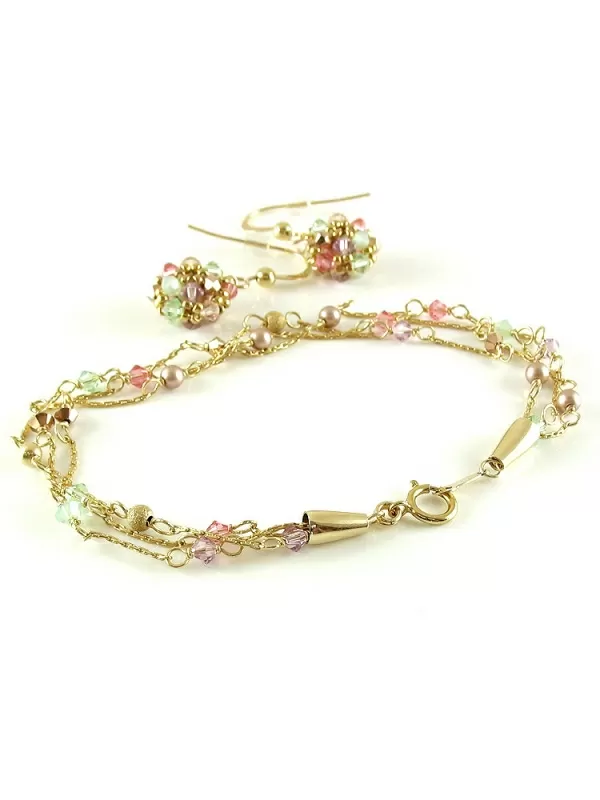 Set bracelet and earrings by Ichiban - Spring Mood