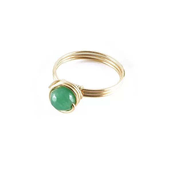 Inel Ichiban - Busted Gemstone Aventurine