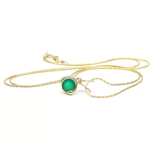 Pendant by Ichiban - Busted Deluxe Green Onyx