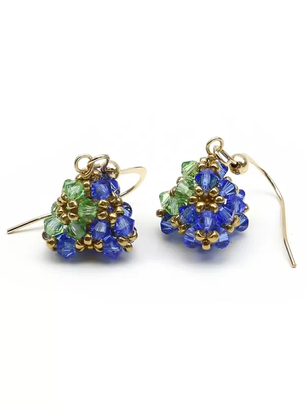 Earrings by Ichiban - Pyramid Sapphire