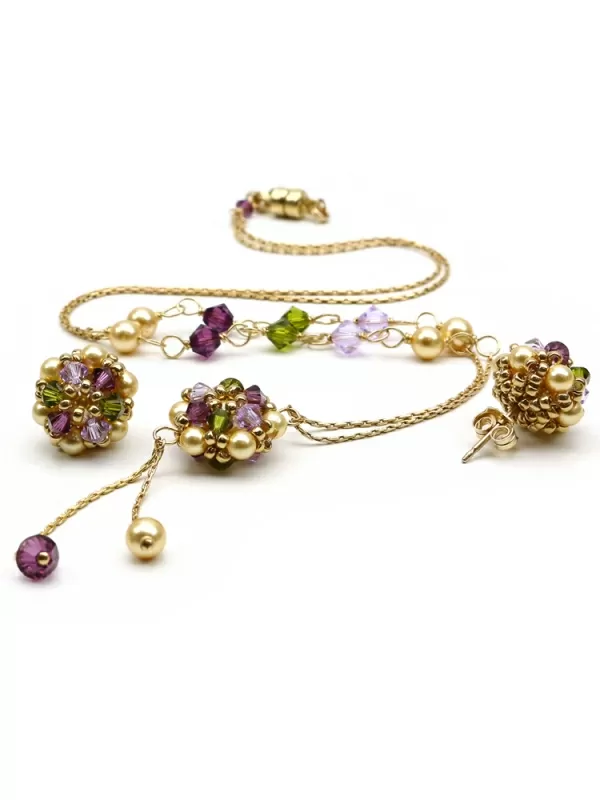 Set necklace and stud earrings by Ichiban - Happy Royal