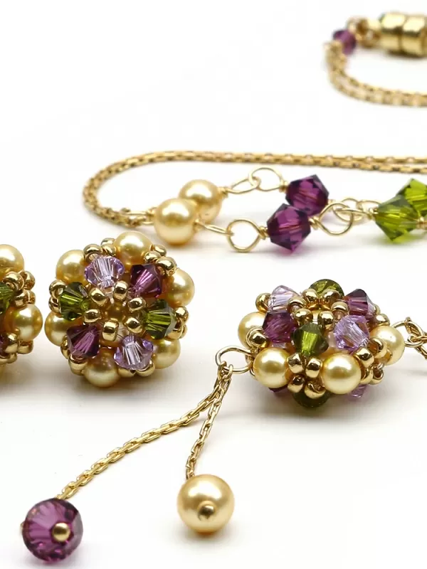 Set necklace and stud earrings by Ichiban - Happy Royal