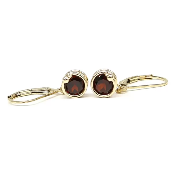 Leverback earrings by Ichiban - Busted Deluxe Garnet
