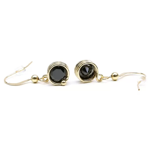 Dangle earrings by Ichiban -Busted Black