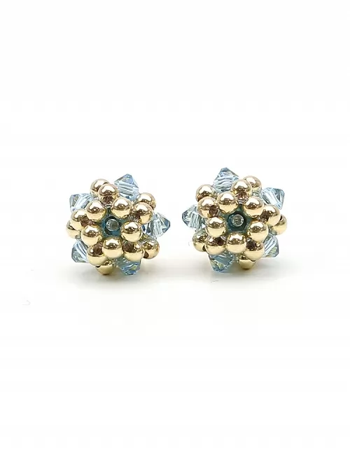 Cercei cu surub, Ichiban - Charm Aquamarine
