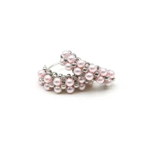 Cercei Ichiban - Mini Diva Pearls Rosaline AG925