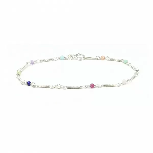Bracelet for kids by Ichiban - Baby Charm Spiral Style 925 Silver
