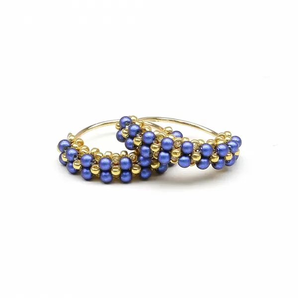 Cercei Ichiban - Primetime Pearls Iridescent Dark Blue