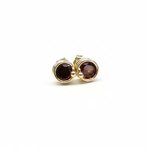 Cercei cu surub, Ichiban - Busted Deluxe Garnet_AU14K