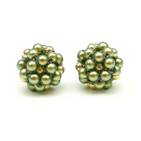 Cercei cu surub, Ichiban - Green Berry