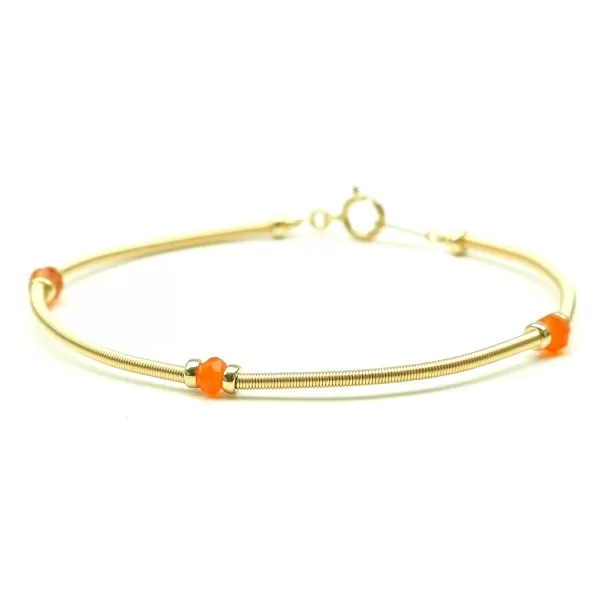 Gemstone bracelet by Ichiban - Vogue Carnelian