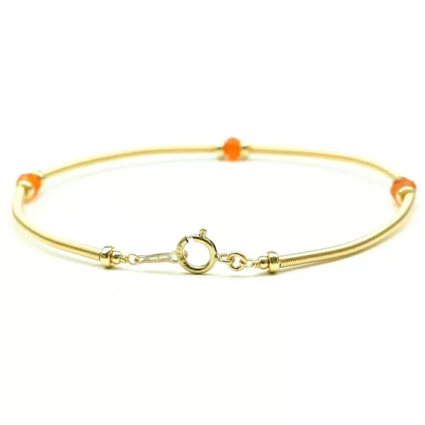 Gemstone bracelet by Ichiban - Vogue Carnelian
