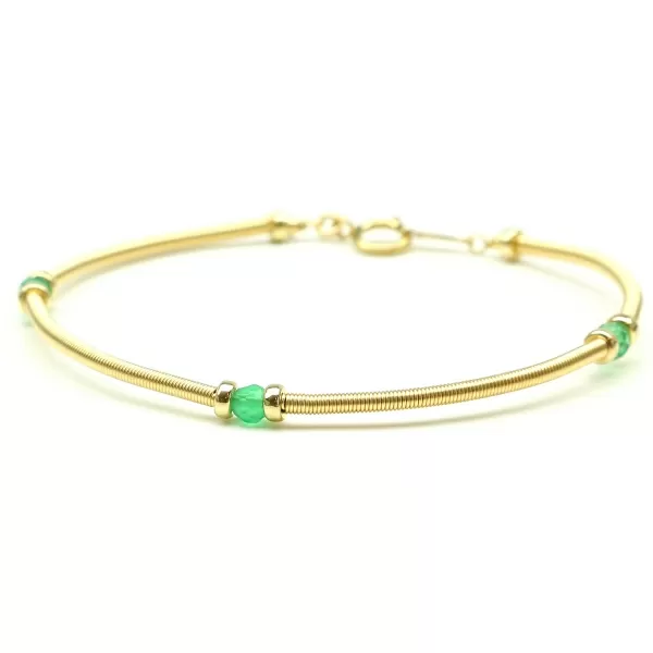 Gemstone bracelet by Ichiban - Vogue Green Onyx
