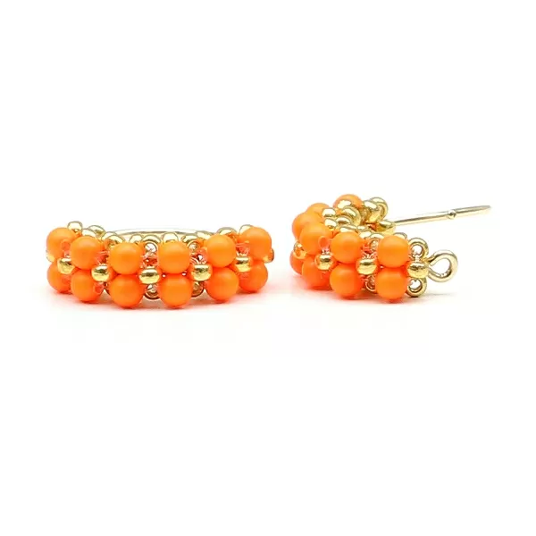 Cercei Ichiban - Mini Diva Pearls Neon Orange