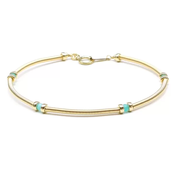 Gemstone bracelet by Ichiban - Vogue Amazonite