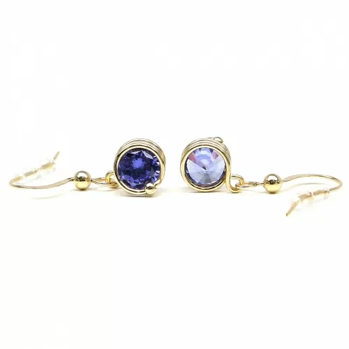 Cercei cu tortite, Ichiban - Busted Tanzanite
