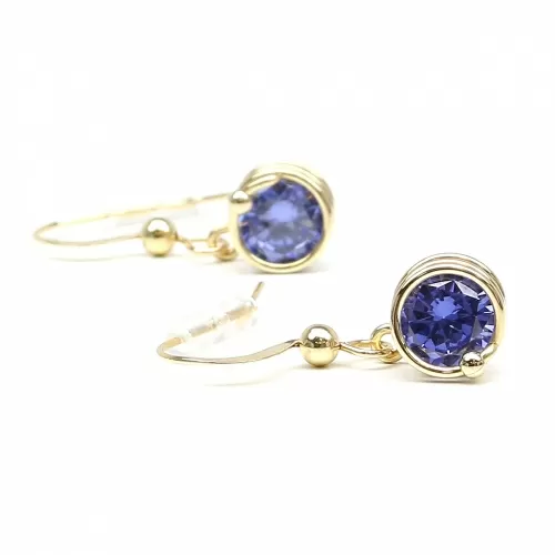 Cercei cu tortite, Ichiban - Busted Tanzanite
