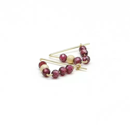 Earrings by Ichiban - Fancy Garnet 14K Gold