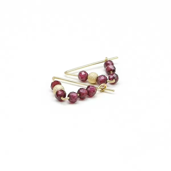 Earrings by Ichiban - Fancy Garnet 14K Gold